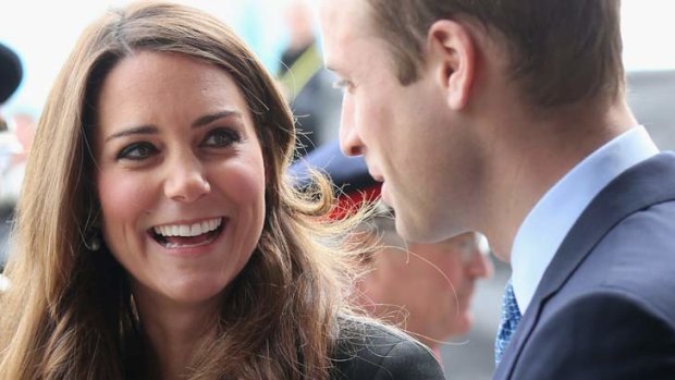Expectant parents: Kate and William.