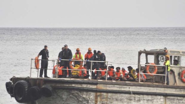 Ocean rescue boats ... unable to breach waves of more than two or three metres high.