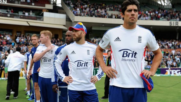 England captain Alastair Cook after losing the second Test.