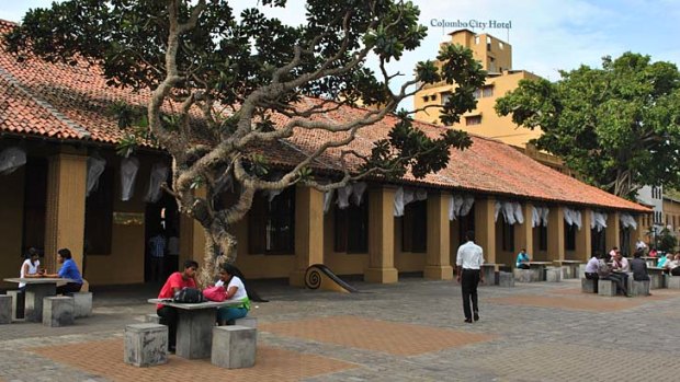 The old dutch hospital is now a fashionable shopping and restaurant precinct.