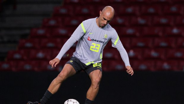 Going strong: Mark Bresciano is keen to be a big part of Australia's World Cup campaign.