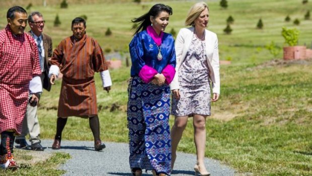 Chief Minister Katy Gallagher and Her Majesty Gyalyum Sangay Choden Wangchuck, Queen Mother of Bhutan.