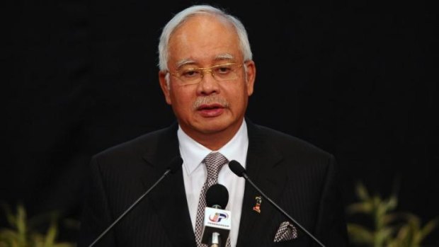 Heading to Perth ... Malaysian Prime Minister Najib Razak plans to view search operations up close this week.