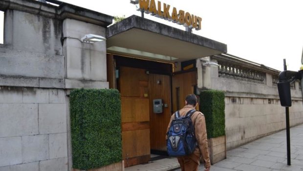 Decrease in Australians: The Walkabout pub in central London.