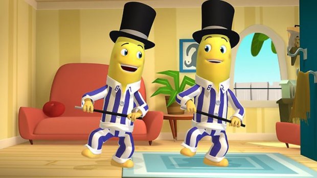 The animated Bananas in Pyjamas ... set to endear themselves to children overseas.
