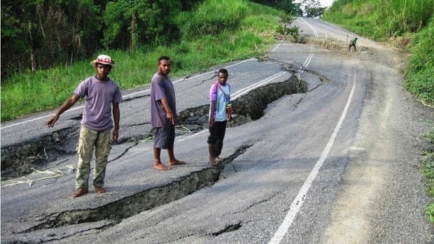The crumbling Madang - Ramu highway