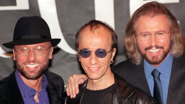Brothers Gibb ... Maurice, Robin and Barry Gibb.