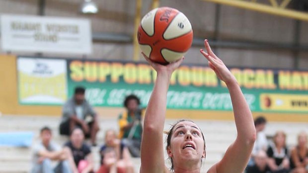 Aiming high: Jenna O'Hea has been re-signed by the Dandenong Rangers.