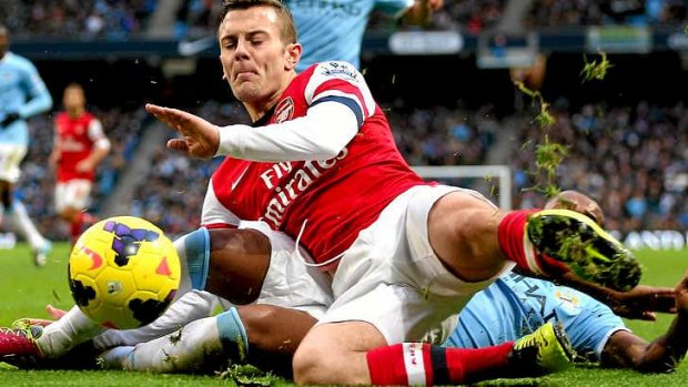 Banned: Jack Wilshere of Arsenal.