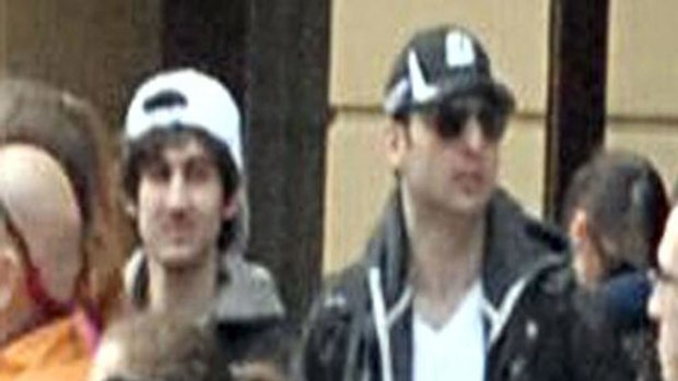 On the run ... the Boston Marathon bombing suspects reportedly planned a New York attack.