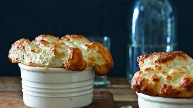 Cheese souffle.