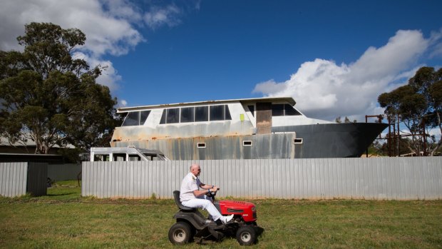 Henry Fries has been building his own boat by hand in his backyard for the last 25 years. One day soon this Little River icon will sail away. 