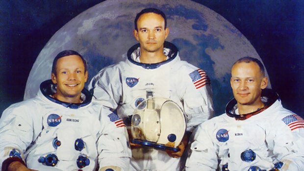 Neil Armstrong, Michael Collins and Buzz Aldrin.