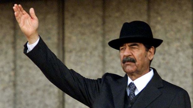 Former Iraqi leader Saddam Hussein.