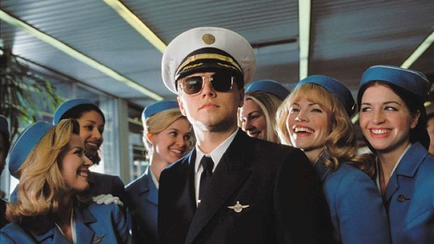 DiCaprio as Frank Abagnale in <em>Catch Me If You Can</em>.
