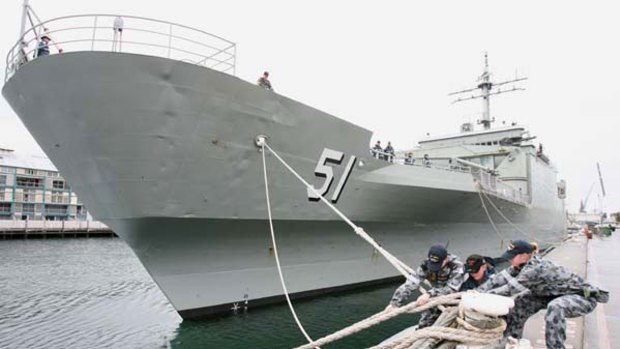 Seaworthiness issues ... HMAS Kanimbla.