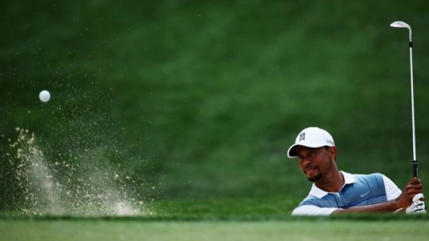 "It feels great to be back here": Tiger Woods.
