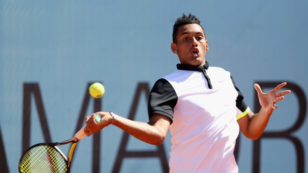 Time on Canberra's clay surfaces has enabled Nick Kyrgios to kick-start his European season.