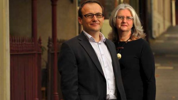 Adam Bandt and Alison Parkes.