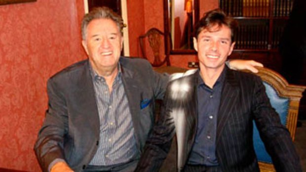 Peter Ikin with his much younger husband Alexandre Despallieres.