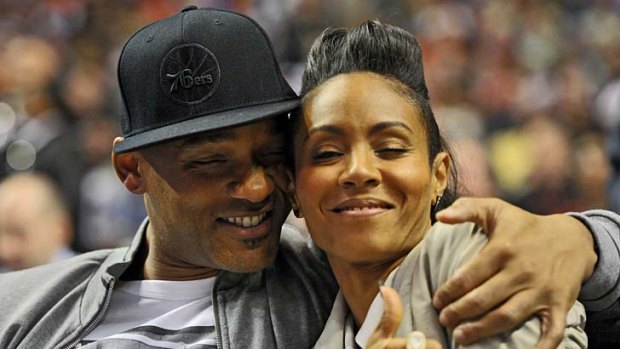 Rumours their relationship is on the rocks ... Will Smith and his wife Jada Pinkett Smith, pictured last month.