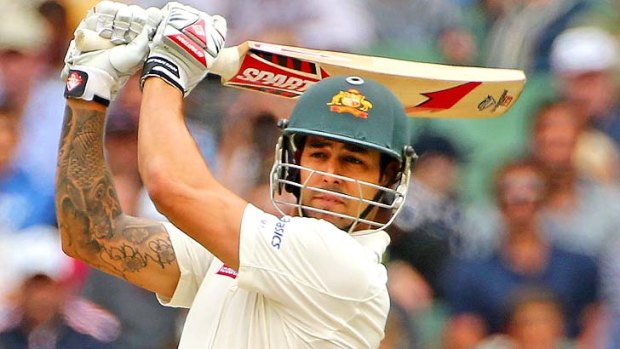 Designated all-rounder ... Mitchell Johnson will bat at No.7 for Australia against Sri Lanka in the SCG Test.