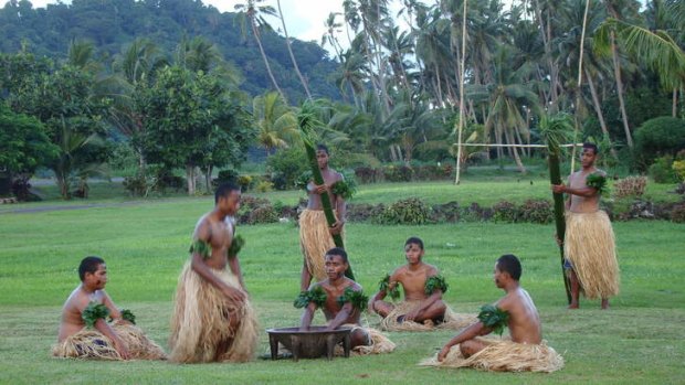 A kava ceremony in Fiji.