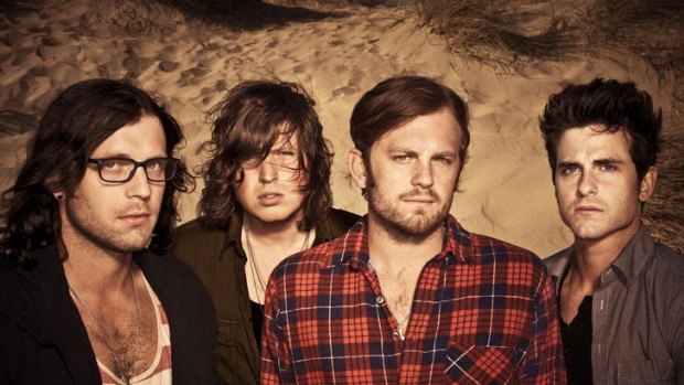 Kings of Leon - (l-r) Nathan, Matthew, Caleb and Jared Followill - say it's just family disagreements. But who did hide Matthew's hairbrush?
