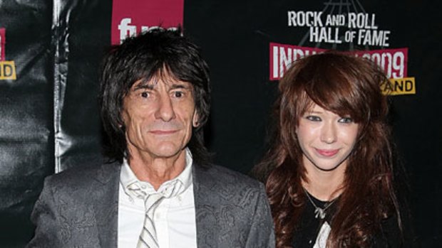 Back together ... Ronnie Wood and Ekaterina Ivanova.