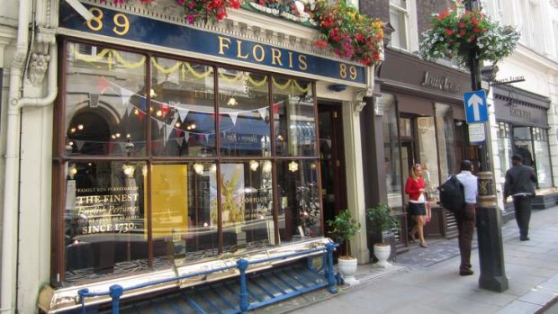 Smells good: Floris' Jermyn Street store in St James's.