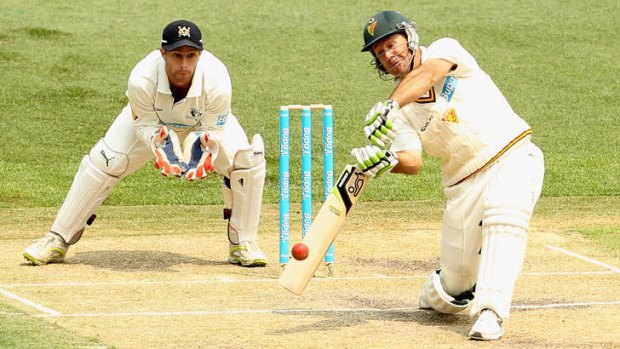 Ricky Ponting scored an unbeaten 162 in his first Sheffield Shield game at the MCG since 2006.