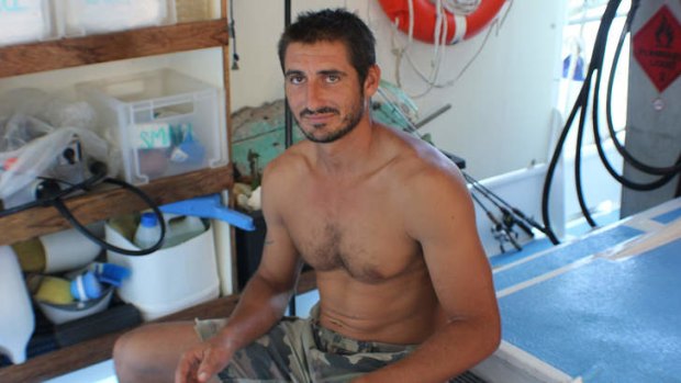 "I didn't think about dying, I only thought about fighting to stay alive": French deckhand Yoann Galeran.