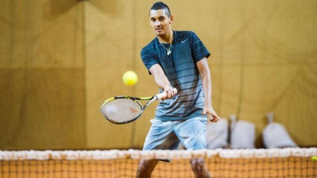 Nick Kyrgios will be the first Australian in action on day one at Flushing Meadows.