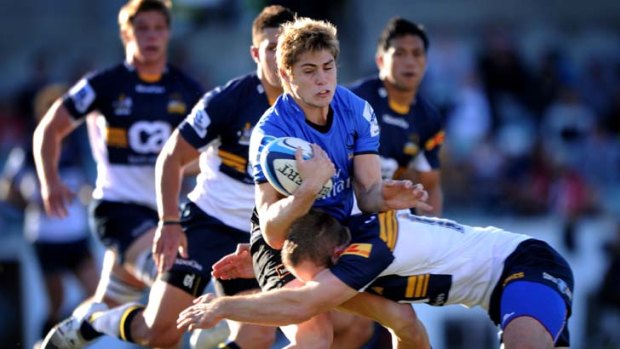 In demand ... New Rebels signing James O'Connor in action for the Western Force.