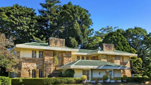 For sale ... the house designed by Walter Burley Griffin.