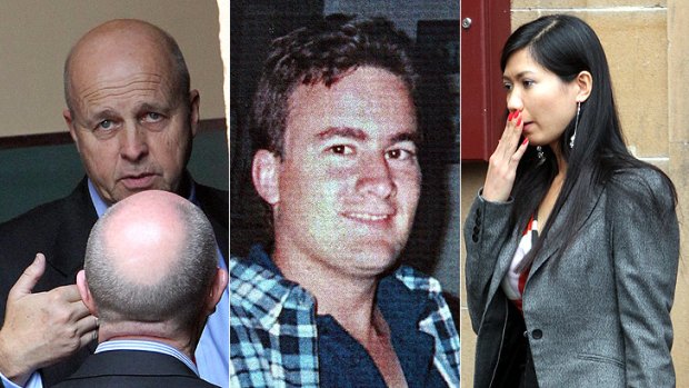 From left: The acquitted, Dirk Slotboom; the victim, Richard Carruthers; the victim's wife, Phuong Nguyen.