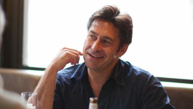 Relaxed: Despite his frenetic workload, Jamie Durie knows how to lunch.