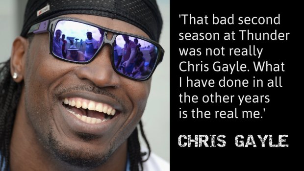 Bold personality: Chris Gayle.