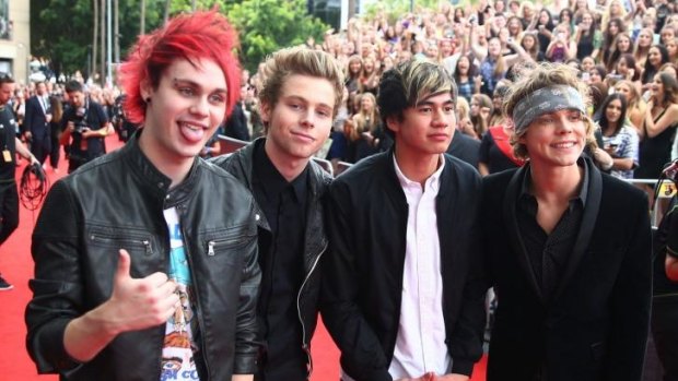 5 Seconds of Summer (from left) Michael Clifford, Luke Hemmings, Calum Hood and Ashton Irwin.