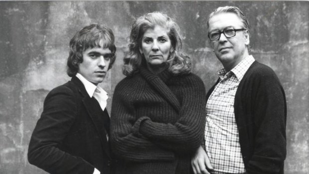 Destiny's child ... Martin Amis (left), his father, Kingsley Amis, (right) and Kingsley's second wife, Elizabeth Jane Howard, all writers, in 1980.