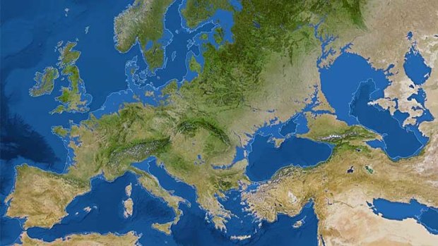 Europe in an ice-free world.