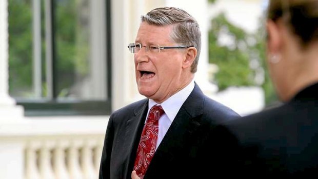Denis Napthine, who was forced to distance himself from Liberal MP Bernie Finn's claims that abortion should not be acceptable under any circumstances.