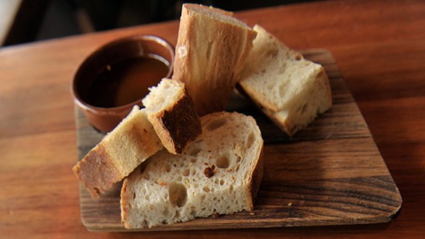 Complimentary bread is often a sign of a good restaurant.