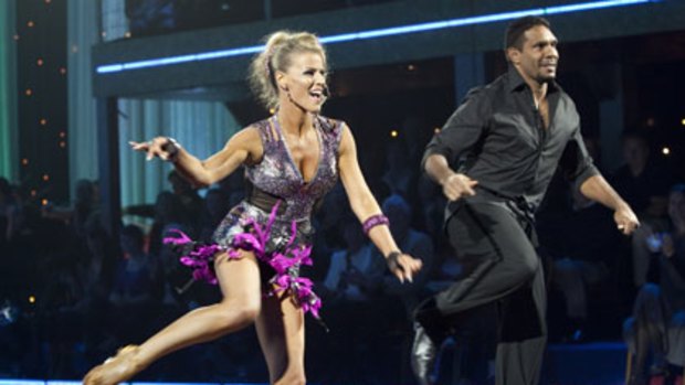Twinkle toes  ... Wirrpanda in action on Dancing with the Stars.