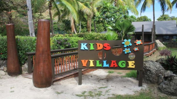 Play time: Vomo Island Resort's Kids Village.