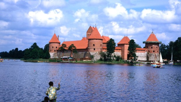 Fairytale setting ... tranquillity at Trakai Island Castle, west of Vilnius.