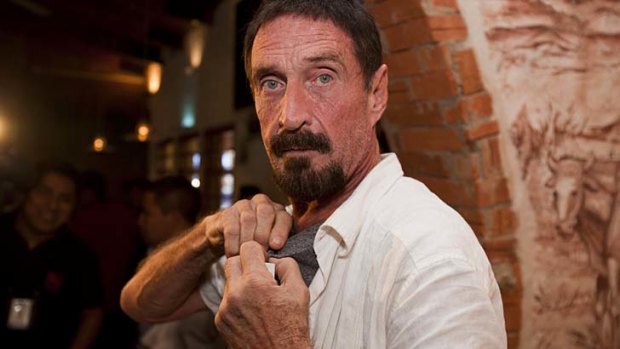 "Yesterday was chaotic due to the accidental release of my exact co-ordinates" ... John McAfee.