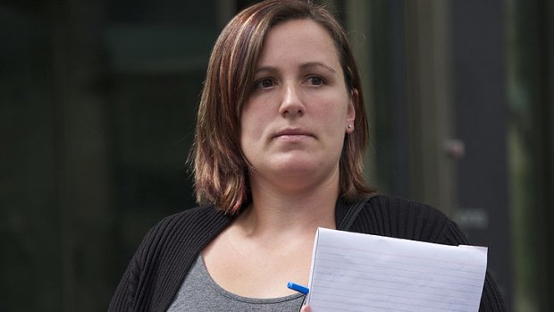 'Investigated by dinosaurs' ... Former policewoman Natalie Passalick leaves court.