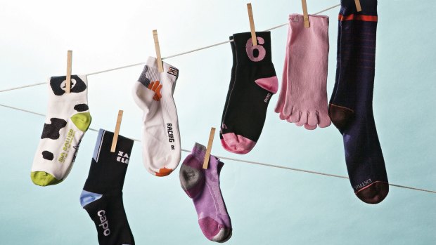 Cyclists have an obsession with socks.