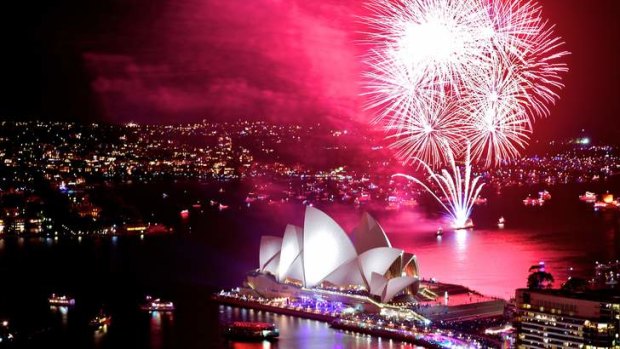 World renowned: Sydney's 9pm fireworks did not fall short of expectation.
